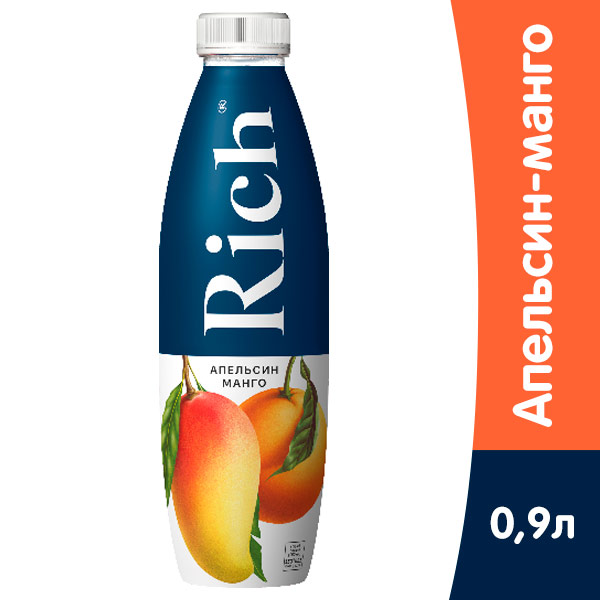 Нектар Rich апельсин-манго 0,9 литра