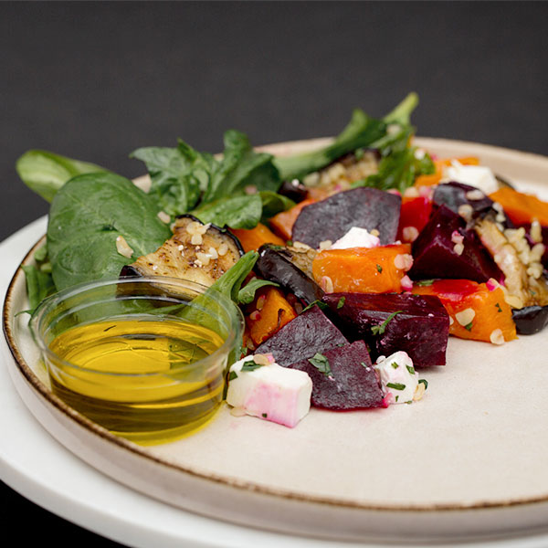 Салат с тыквой, печеными овощами и булгуром Mozzarella bar 250 гр