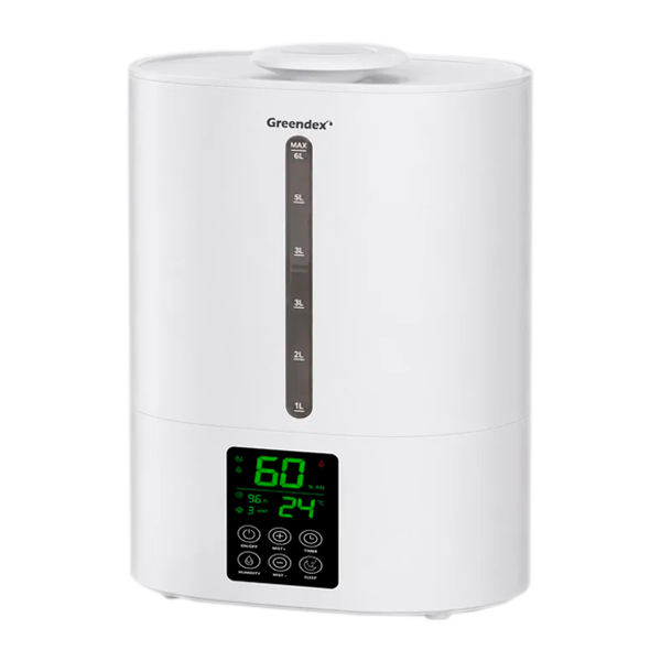 Увлажнитель воздуха Greendex Pure White 6 литров белый