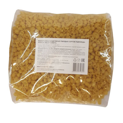 Макаронные изделия из твердых сортов пшеницы Агро-Альянс Рожки рифлёные 3 кг