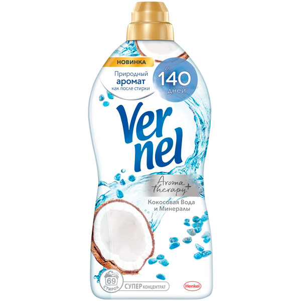 Кондиционер для белья Vernel кокосовая вода и минералы 1.82 литра