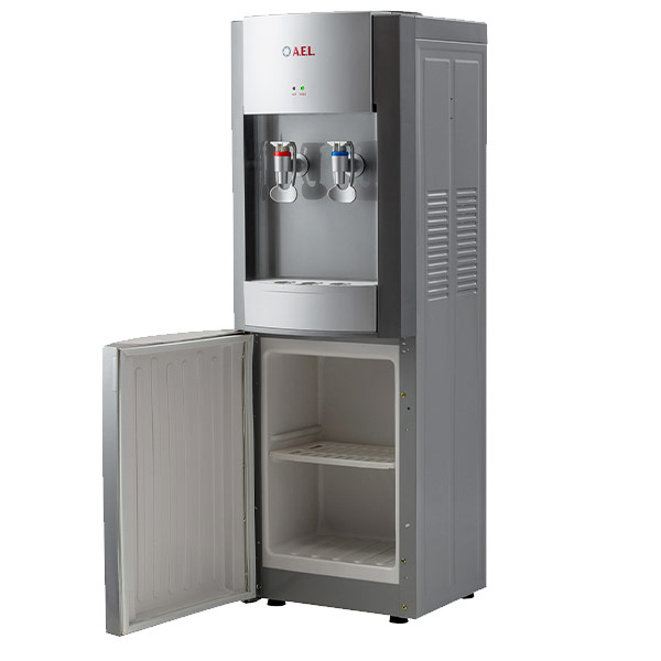 Кулер AEL LD-AEL-28C серый/серебристый (шкафчик 13 литров)