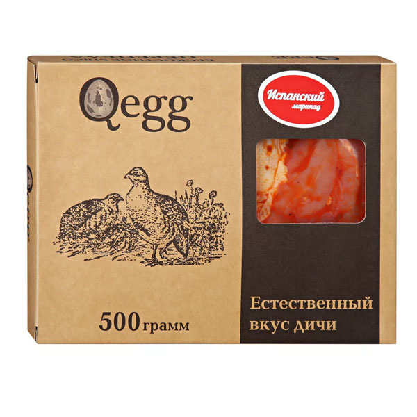 Мясо Перепела без костей Qegg Испанский маринад замороженное 500 гр