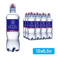 Вода Baikal Pearl / Жемчужина Байкала 0.5 литра, спорт, без газа, пэт, 12 шт. в уп.
