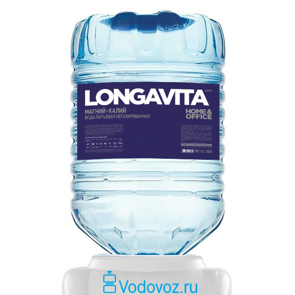 Вода Longavita Магний + Калий 18.9 литров в одноразовой таре
