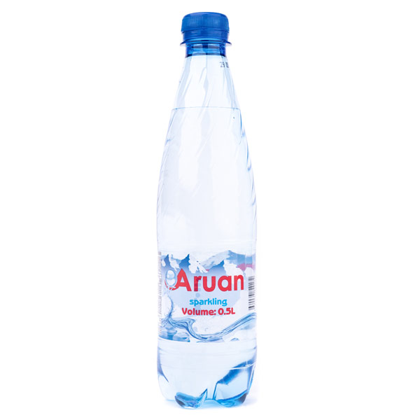 Вода Аруан природная 0,5 литра, газ, пэт, 12 шт. в уп.