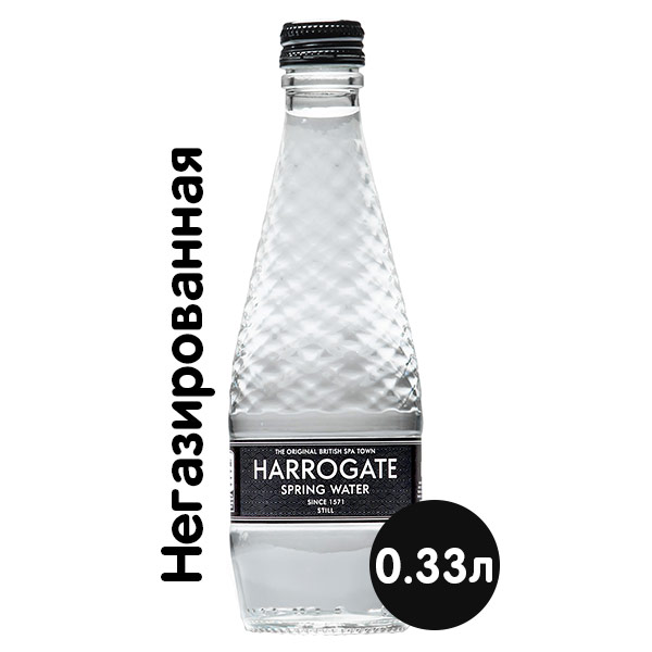 Вода Harrogate Spa / Харрогейт Спа 0.33 литра, без газа, стекло, 24 шт. в уп
