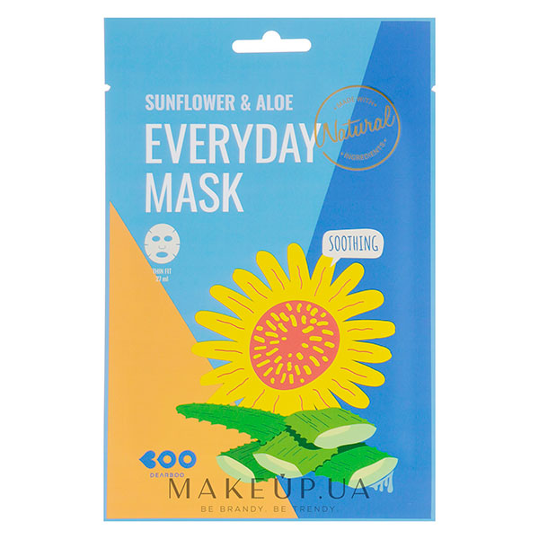 

Маска для лица успокаивающая Dearboo Sunflower&Aloe Every Day Mask 27 мл