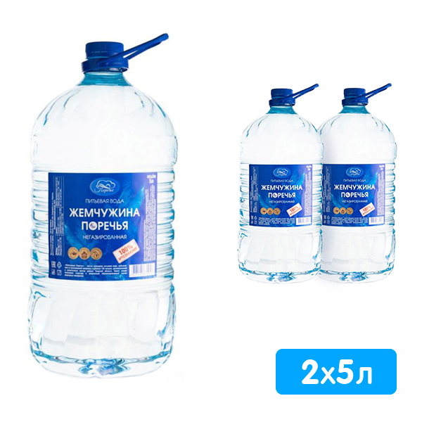 Вода Жемчужина Поречья 5 литров, 2 шт. в уп.