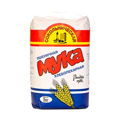 Мука Сокольническая пшеничная в/с 2 кг