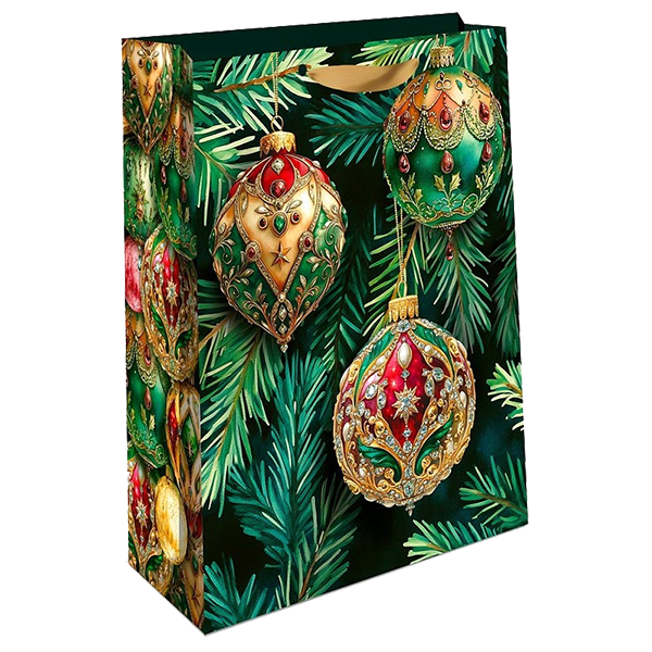 Подарочный пакет Арт и Дизайн Новый Год в ассортименте 33x42.5х10 см
