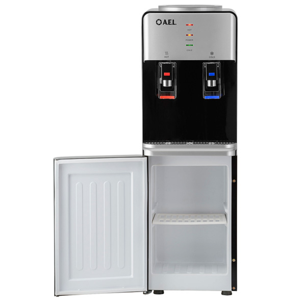 Кулер AEL LD-AEL-40c серебристый/черный (шкафичк 9 литров)