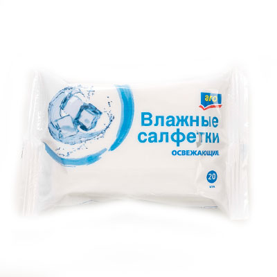 

Салфетки влажные Aro освежающие 20 шт, 3 шт. в уп.