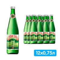 Вода Knjaz Milos 0.75 литра, газ, стекло, 12 шт. в уп.