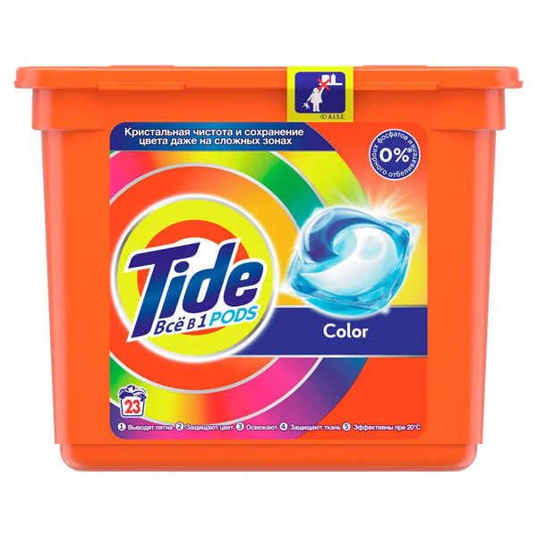 Гель-капсулы для стирки Tide Color 23 шт