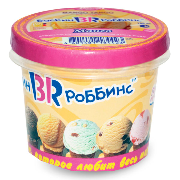Мороженое Baskin Robbins манго танго БЗМЖ 9% 60 гр