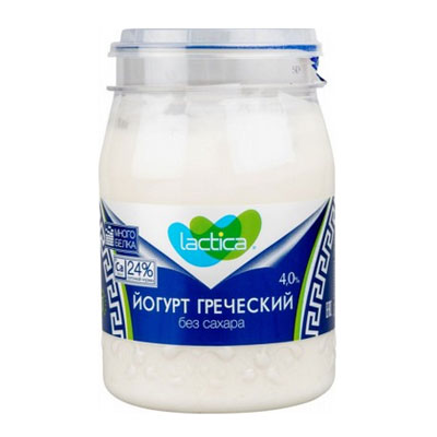 Йогурт греческий Лактика 4% БЗМЖ 190 гр