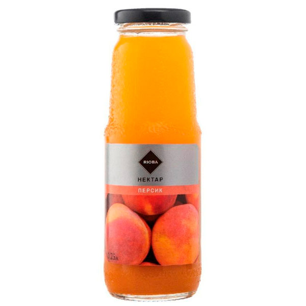Нектар Rioba персиковый 0,25 литра, 8 шт. в уп.