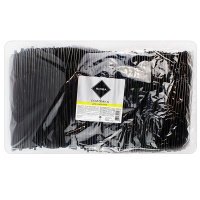 Трубочки RIOBA для коктейлей 24 см черные 1000 шт. в уп.