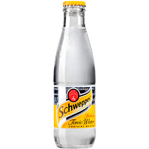 Schweppes Indian Tonic / Швепс Индиан Тоник импорт 0.2 литра, газ, стекло, 24 шт. в уп.