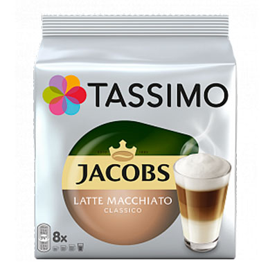 Кофе в капсулах Tassimo Jacobs Латте Макиато классик (8шт)