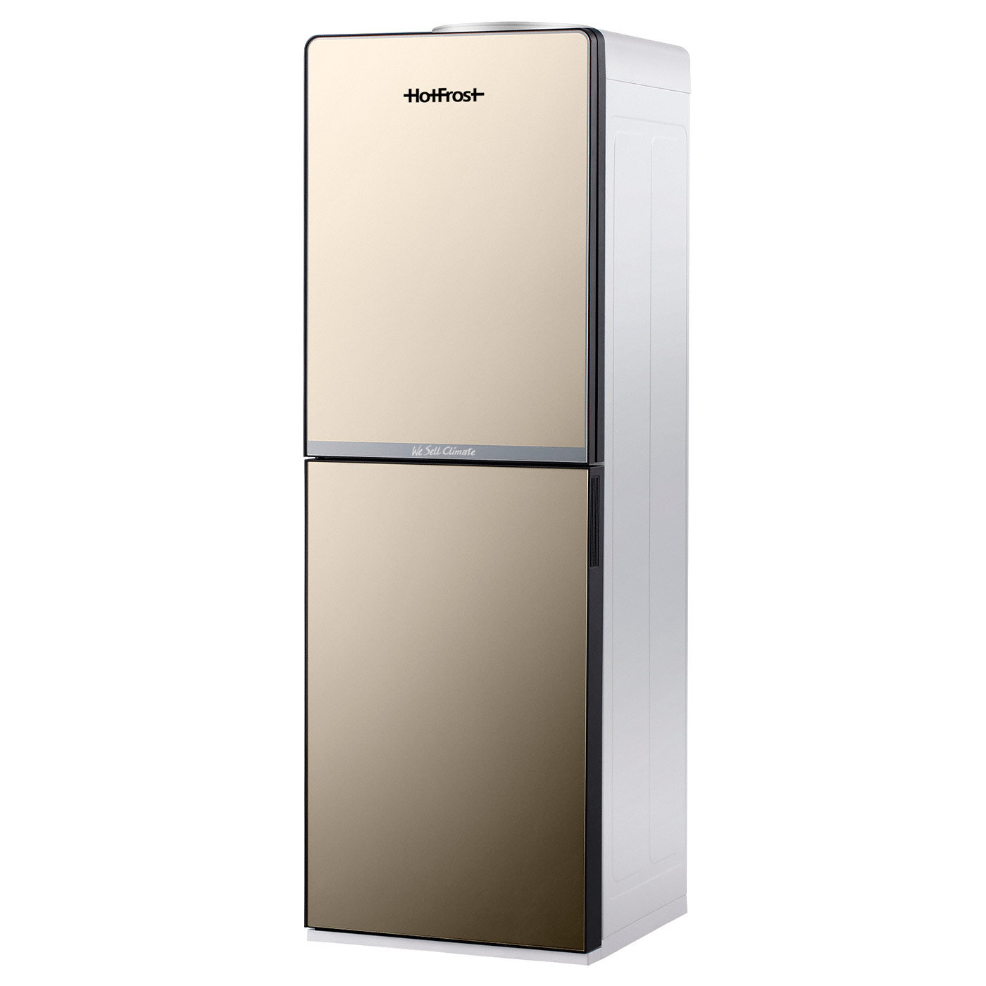 Кулер для воды HotFrost V250CE золотистый (шкафчик 36 литров)