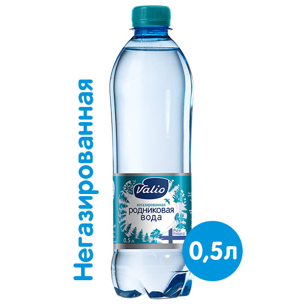 Вода Valio 0,5 литра, без газа, пэт, 12 шт. в уп.
