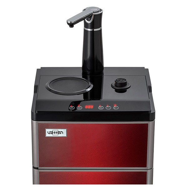 Кулер с чайным столиком Тиабар Vatten L50REAT красный (шкафчик 5 литров)