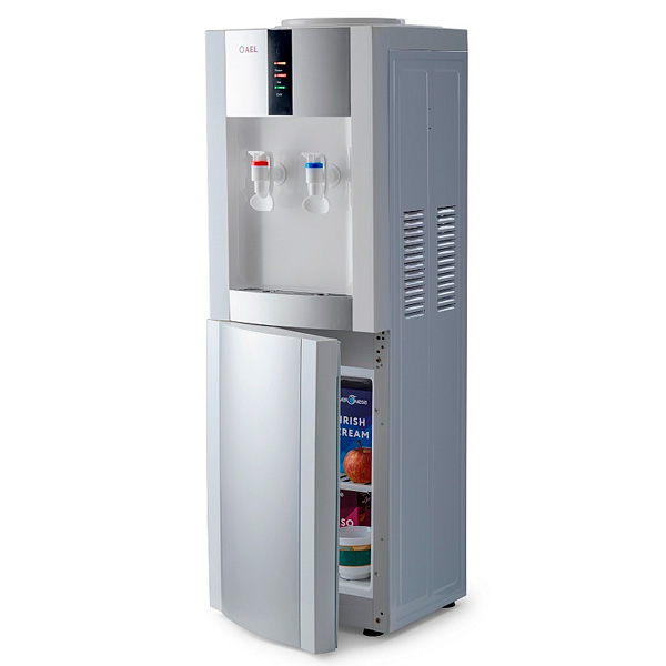 Кулер AEL LD-AEL-47C белый/серебристый (шкафчик 10 литров)