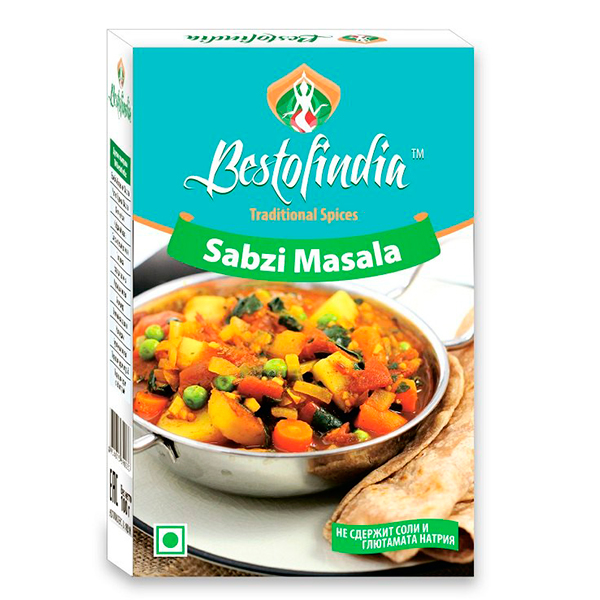 Смесь специй Bestofindia для овощей Sabzi Masala 100 гр