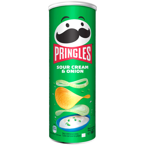 Чипсы Pringles сметана и лук 165 гр
