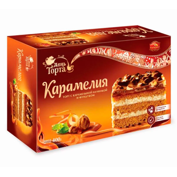 Торт Черемушки Карамелия 400 гр - фото 1