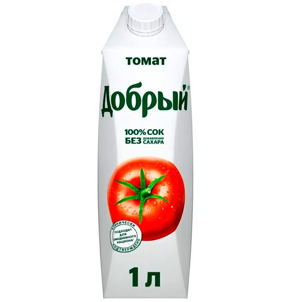 Сок Добрый томат 1 литр без сахара