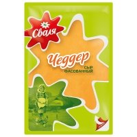 Сыр Сваля Чеддер красный нарезка 50% 125 гр