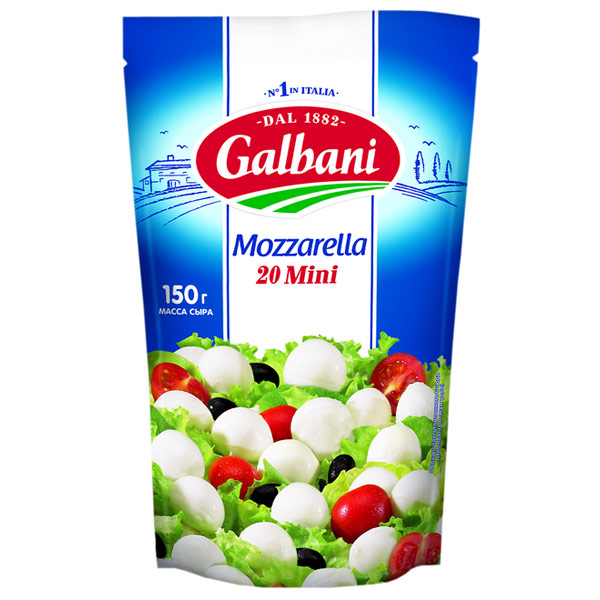 Сыр Galbani Моцарелла мини 45% БЗМЖ 150 гр