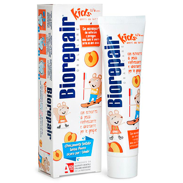 Зубная паста детская Biorepair Kids с экстрактом персика 0-6 лет 50 мл - фото 1