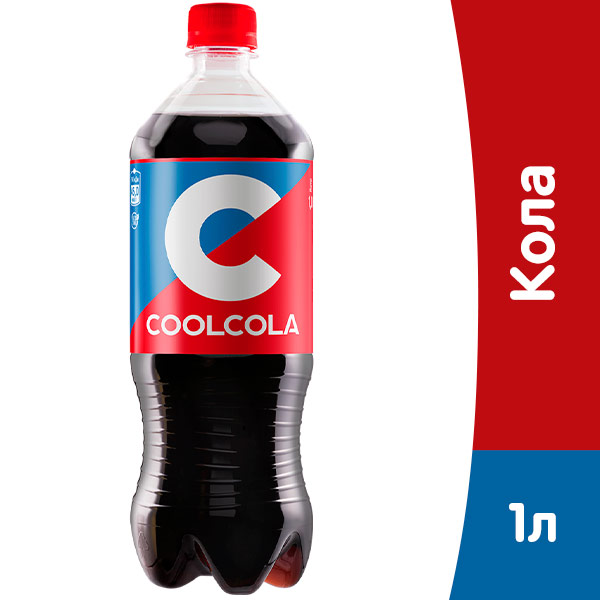 Кул Кола / Cool Cola 1 литр, газ, пэт, 9 шт. в уп.
