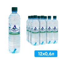 Вода Дивеевская 0.6 литра, без газа, пэт, 12 шт. в уп.