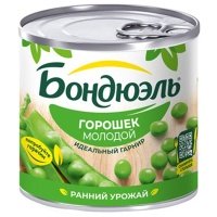 Горошек Bonduelle молодой ранний урожай ж/б 200 гр