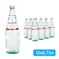 Вода Acqua Calabria Frizzante 0.75 литра, газ, стекло, 12 шт. в уп.