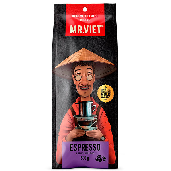 Кофе Mr.Viet Эспрессо зерно в/у 500 гр