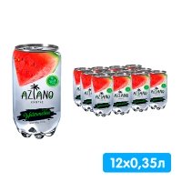 Напиток Aziano со вкусом Арбуза 0.35 литра, слабогазированный, пэт, 12 шт. в уп.