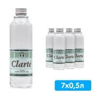 Вода Clarte 0.5 литра, без газа, стекло, 7 шт. в уп.