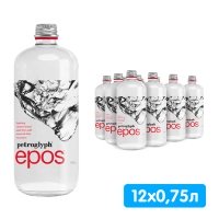 Вода Petroglyph Epos 0.75 литра, газ, стекло, 12 шт. в уп.