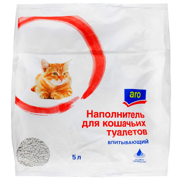Наполнитель для кошачьих туалетов ARO впитывающий 2,5 литра