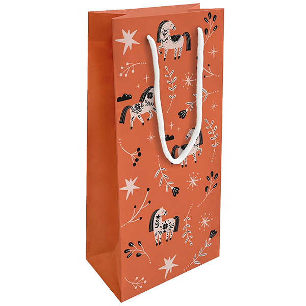 Подарочный пакет под бутылку Be Smart Символ года 15x32 см