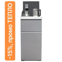 Кулер с чайным столиком Тиабар Aqvido BQ-20D серый