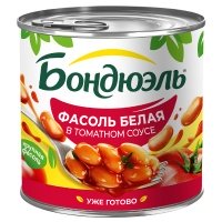 Фасоль Bonduelle белая в томатном соусе 400 гр