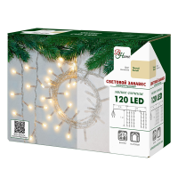 Гирлянда B&H электрическая занавес разноцветная 120 ламп 2м