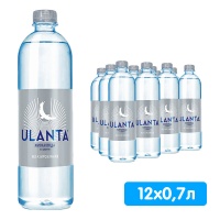Вода природная Уланта / Ulanta 0.7 литра, без газа, пэт, 12 шт. в уп.